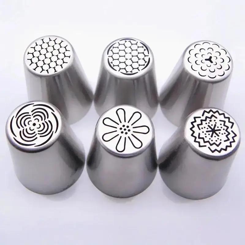 

6 Pcs/Set Kitchen Cooking Tools Tulip Cake Frosting Pipe Nozzle Decoration Skills Baking Tools Baking Tools Cake Accessories
