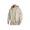 Nike Logo Solid Color Outdoor Casual Sports Zip-Up Hooded Jacket Men Jackets Light-Iron-Ore-Gray FZ6576-014