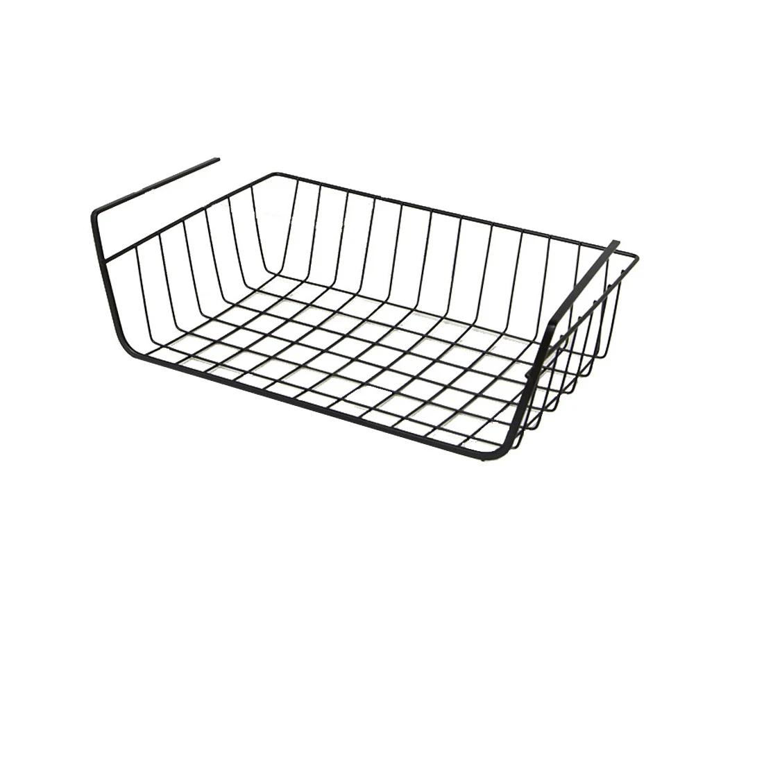 

Органайзер для шкафа, подвесная корзина под столешницей, регулируемая экономия места, полка для хранения на кухне, в ванной комнате, многоцелевые полки