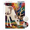 Pearl Painting Art Painting Kit for Adults and Beginners, Elegant White Deer Sparkling Painting Craft Home Wall Decor Handmade Gift