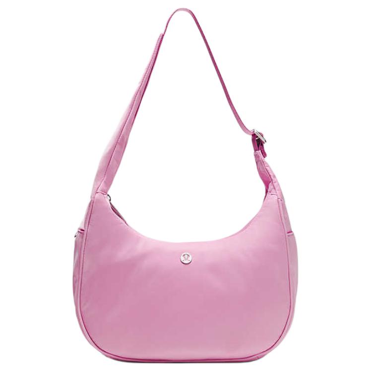 Lululemon City Essentials 4L Brand Logo Water-Resistant Fabric Shoulder Bag Women bags Frosted-Pink LW9FRTS-071152 Frosting Pink