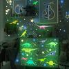 Glow in The Dark Luminous Dinosaur Wall Sticker Self-adhesive Bedroom Decoration Room Decals Removable