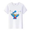Kawaii Donald Duck Plus Size Tee Ladies Graphic Clothes Summer Women Short Sleeve T-shirt Disney Cartoon Men Tshirt Female Tops