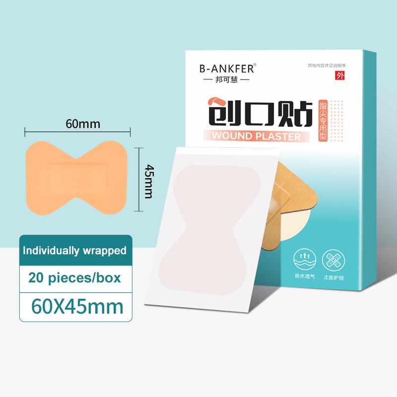 20 Stück/Box H Schmetterlingsform Medizinische Fingerspitzenpflaster Antibakterieller Wundverband Schutz Erste Hilfe Pflaster Verbandspflaster