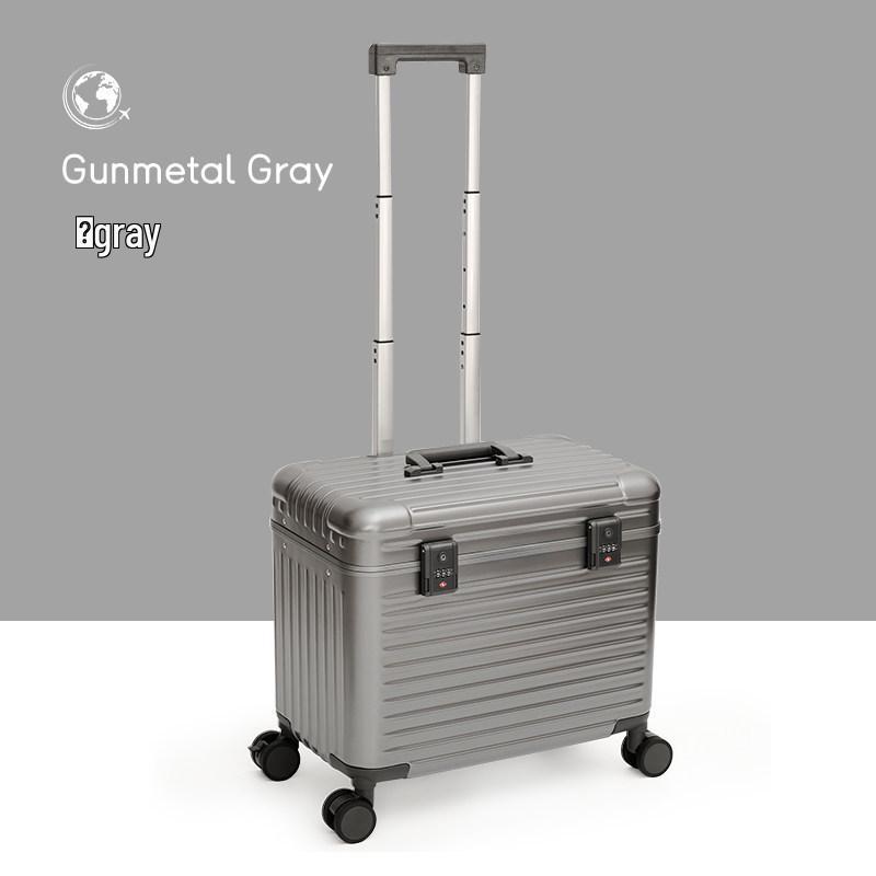 Flip-top Aluminum Frame Carry-on Suitcase -