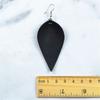 Fashion Boho Handmade Leather Leaf Shape Waterdrop Dangle Ear Earrings Hook Womens Jewelry