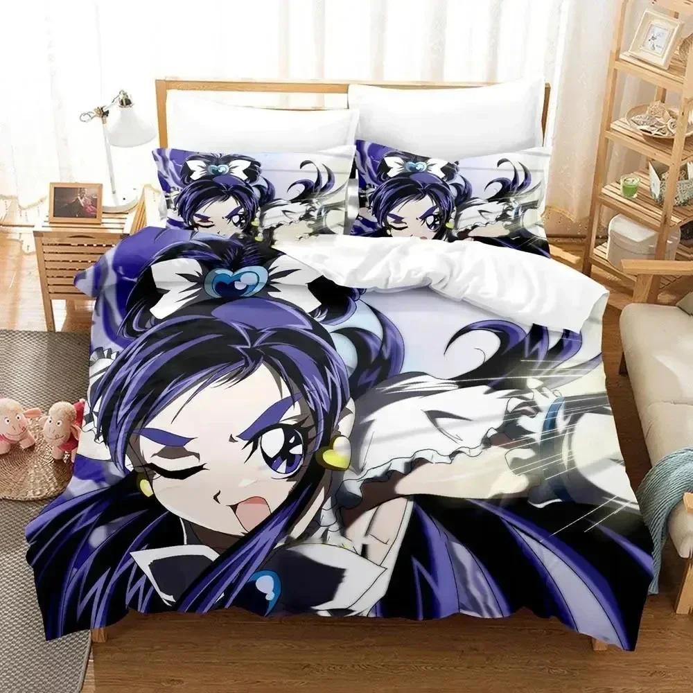 Comforter 3D Print Anime Pretty Cure Bedding Set Bedroom Soft Modern S Comefortable Kids And