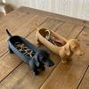 Animal Jewelry Catchall Dish Plastic Sausage Dog Planter Flowerpot Dachshund Storage Tray  Bathroom