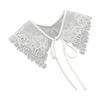 Elegant Detachable Lace Collar Spread Lapel Floral Design Decorative Accessory for Dresses and Blouses