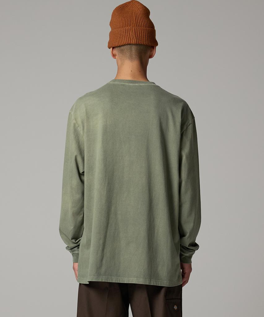 DICKIES Garment Dyed Basic Long Sleeve Olive