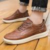 2025 new style men's shoes, shallow mouth retro skate shoes, tide Korean fashionable England style large size casual sneakers for men