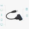 Tragbares 2,5-Zoll-Festplatten-Konverterkabel USB-gespeistes Kabel 2,5-Zoll-SATA-Adapterkabel 20 cm für einfaches Plug & Play