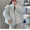 Winter Korean Version of The Gray Love Short Down Cotton-padded Jacket Student Large Size Cotton-padded Jacket Women's Bread Jacket