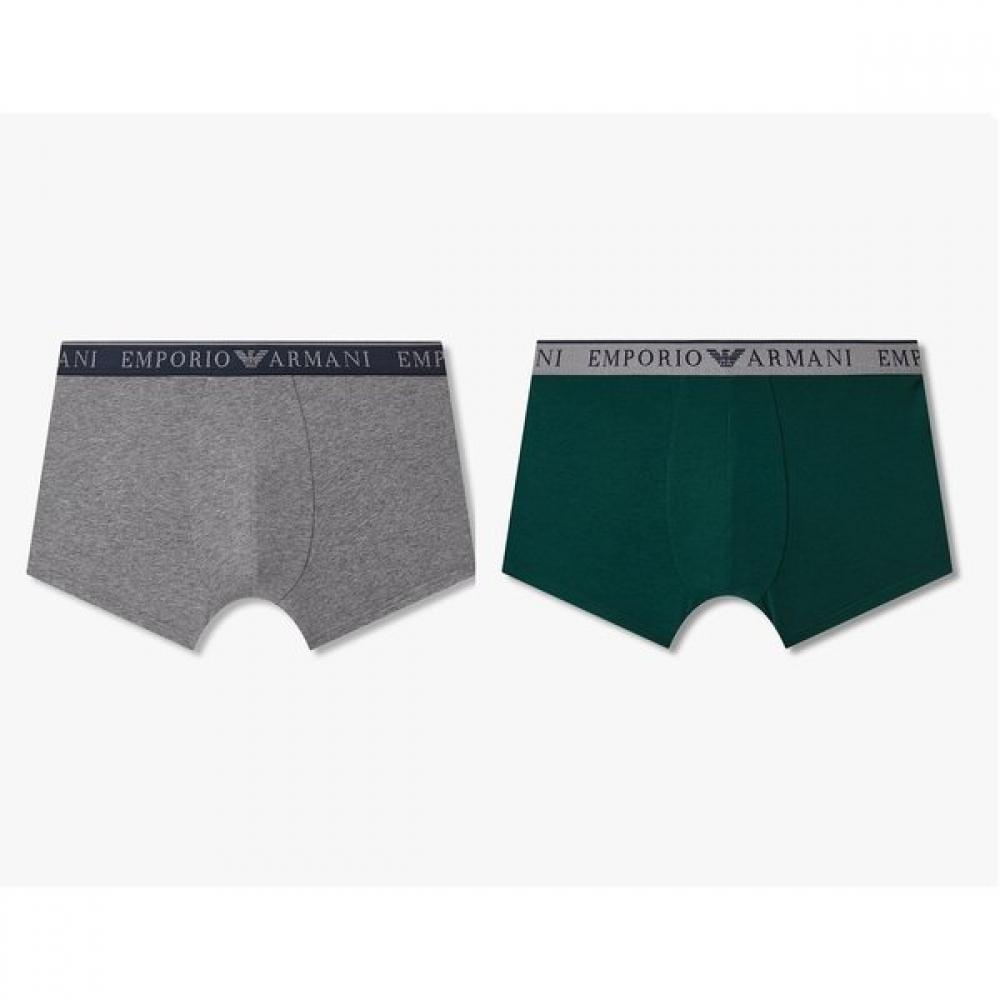 Emporio Armani Men S Cotton drawerS 2 Set   Line Logo Banding M(100)