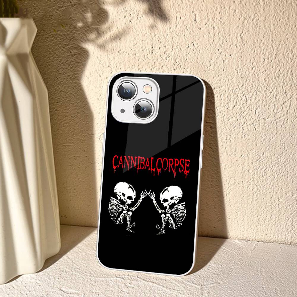 C-Cannibal C-Corpse Band Tempered Glass For Iphone 14 13 12 11 Pro Mini XS MAX 14Plus X XS XR Fundas