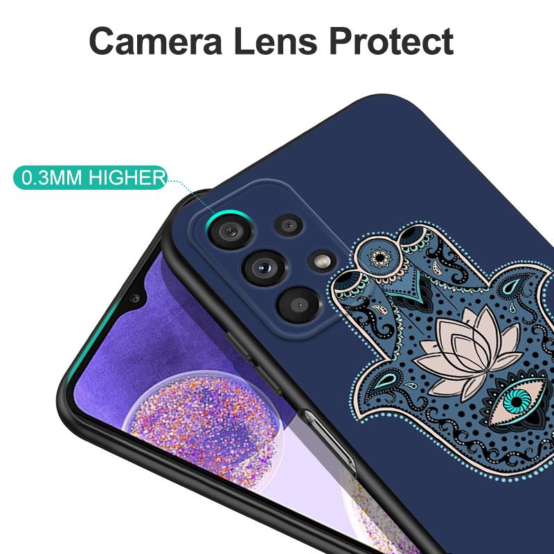 Černé pouzdro Tpu pro Realme 7i 8i 9 Pro Plus 9i C12 GT Neo2 Narzo 20 30A 50A 50i Evil Eye Ilustrace