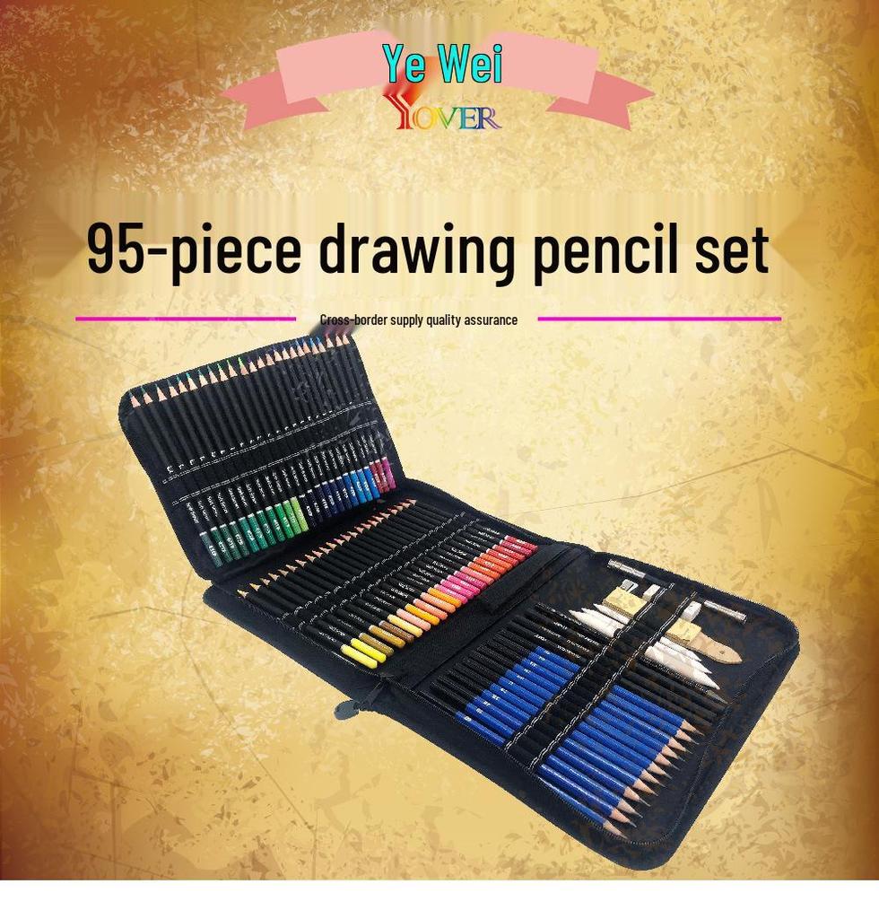 95-Piece Oil-Based Colored Pencil Set for Sketching and Drawing