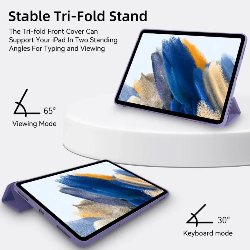 For Galaxy Tab A7 Case T500 TPU Folding Magnetic Stand Soft Silicone Back Tablet Cases for Samsung Galaxy Tab A7 A 7 10 4 Cover