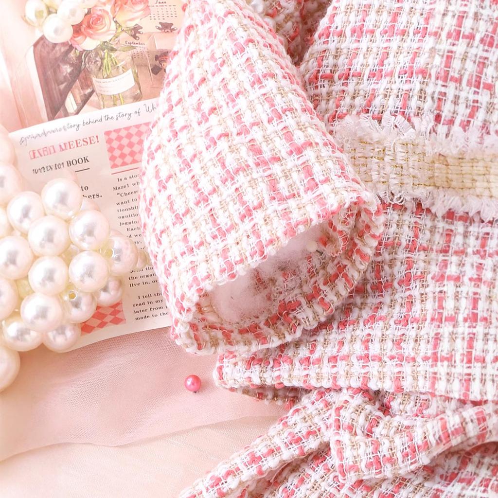 Girls Fashion Set Spring and Autumn Children's Casual Knitted Long Sleeve Breasted Coat Bow Skirt Two-piece Set