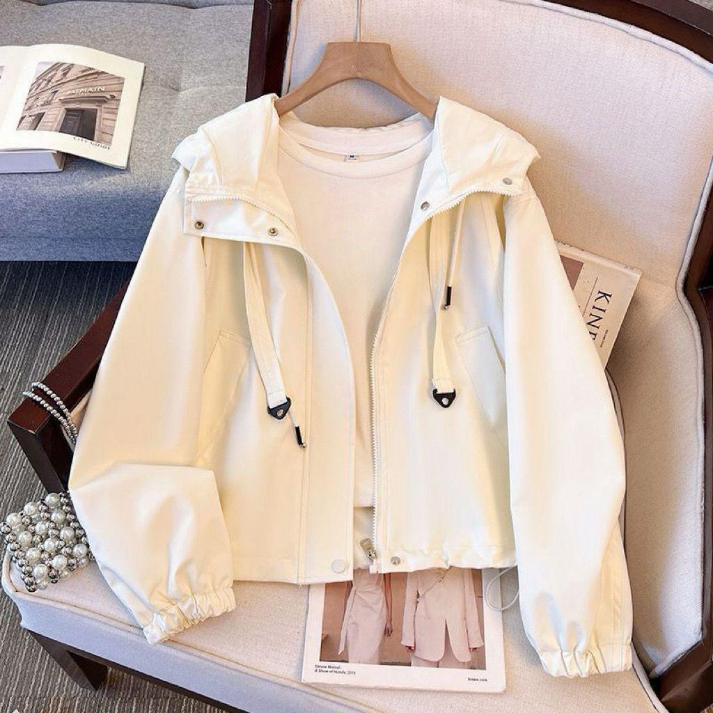 Women's Petite Purple Windbreaker Jacket 2025 - Popular Casual Spring & Autumn Style