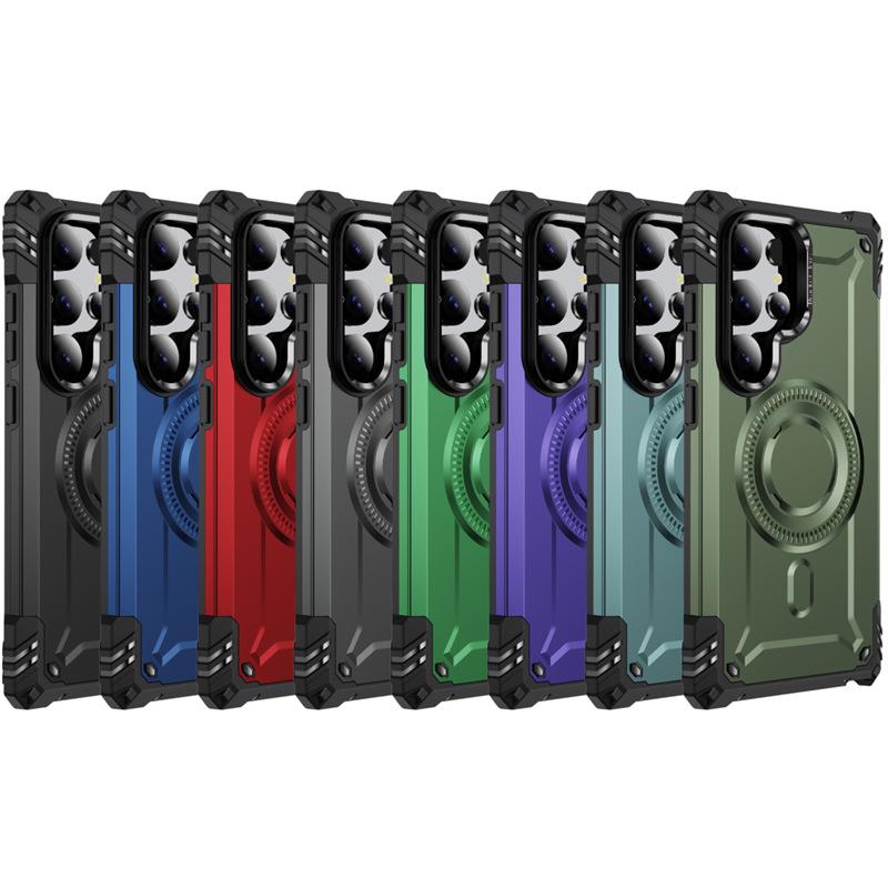 Magnetic Lens Bracket Case for Samsung S25 Ultra/S25 Edge/S24, Drop-Proof A56