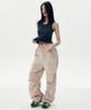Leoninghai Shirred Nylon Parachute Pants [Pink]