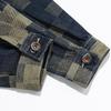 2025 Men's Retro Plaid Denim Jacket - Autumn/Winter Collection: Casual Loose-Fit Workwear Top