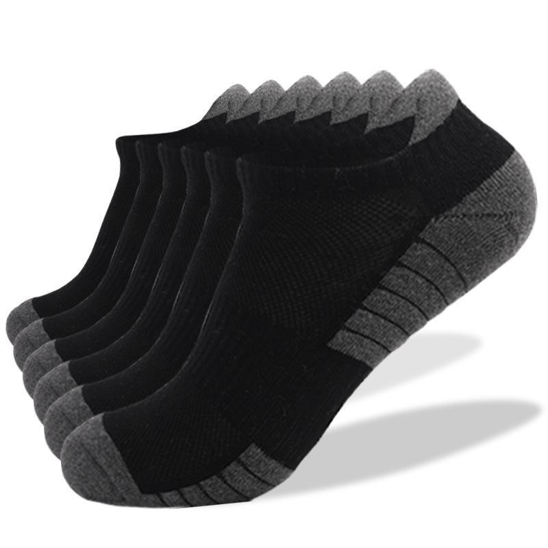 Updated Men Athletic Socks Women Sport Cotton Breathable Thick Towel Bottom Ankle Sock Outdoor Use Fitness Running Low Cut Short Socks