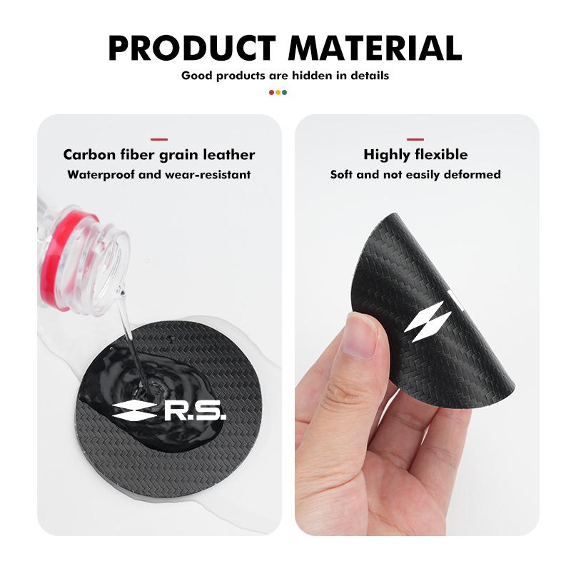 2Pcs Car Coasters Water Cup Holder Non-Slip Mat Accessories For Renault Symbol Clio 3 4 Sparco Dacia RS Megan Scenic Espace ZZ30
