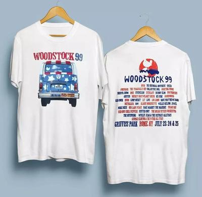 Vintage Woodstock 99 Shirt, Woodstock 30e Jubileum Shirt, Woodstock 99 Film