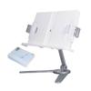 Book Holder Silver Multifunctional Adjustable Height Hands Free Stable Sturdy  Book Stand for