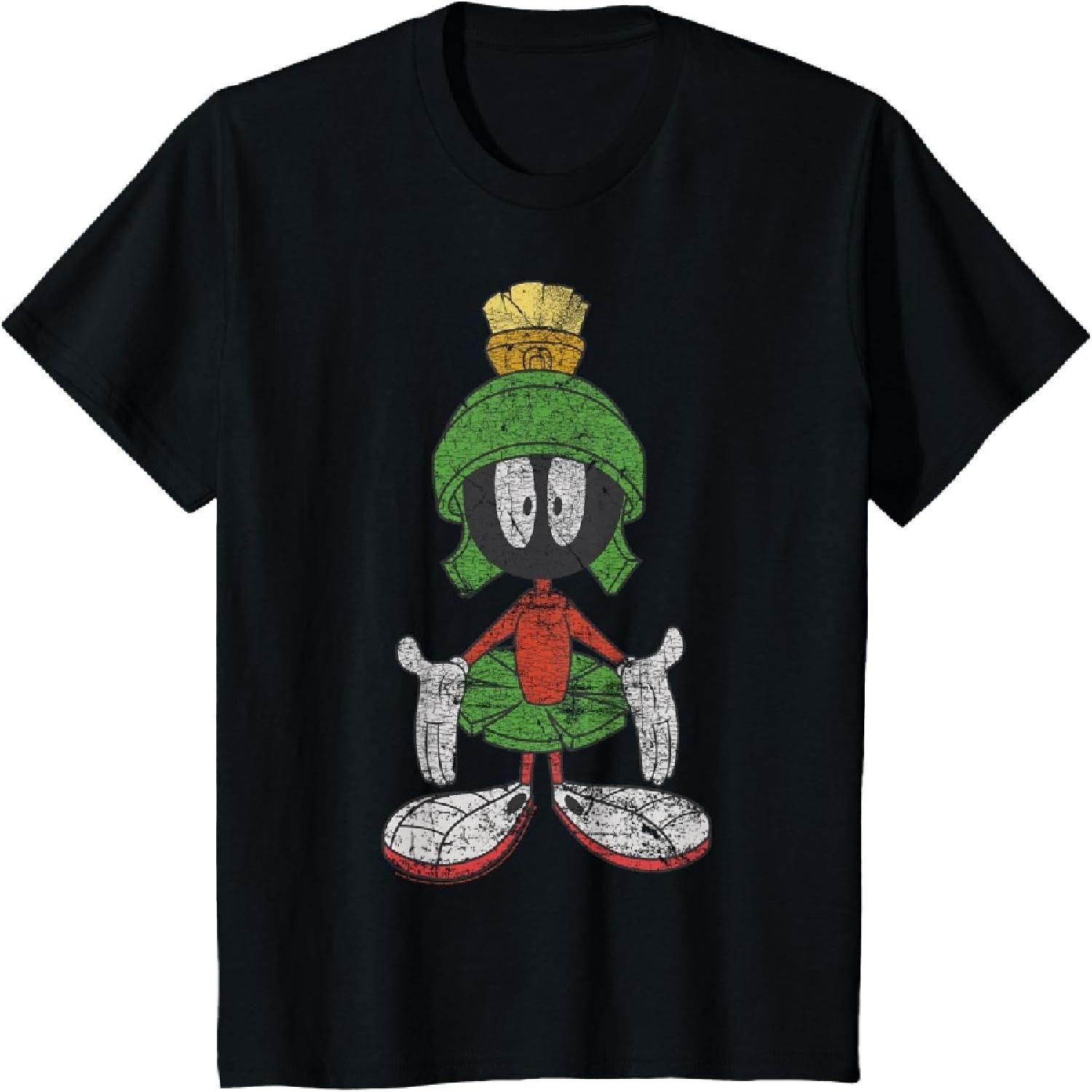 Детская футболка Looney Tunes Марвин Завоеватель Винтажный портрет S