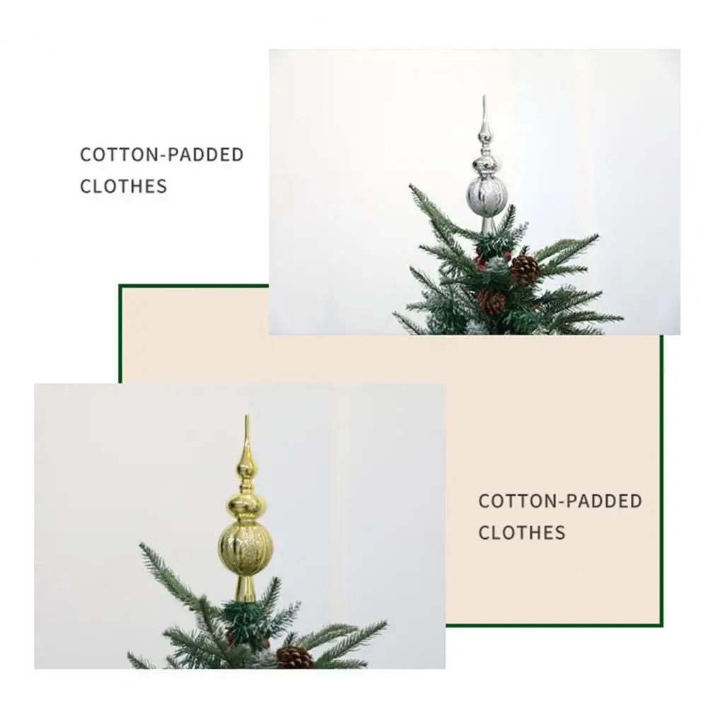 Xmas Tree Topper Holiday Tree Decoration Sparkling Xmas Tree Topper Glittery Decoration for Festive Party Decor Anti-slip