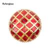 Red Ball Type Golden Walking Cane Fashion Decorative Walking Stick Gentleman Elegant Cosplay Cane Knob Crosier 93cm