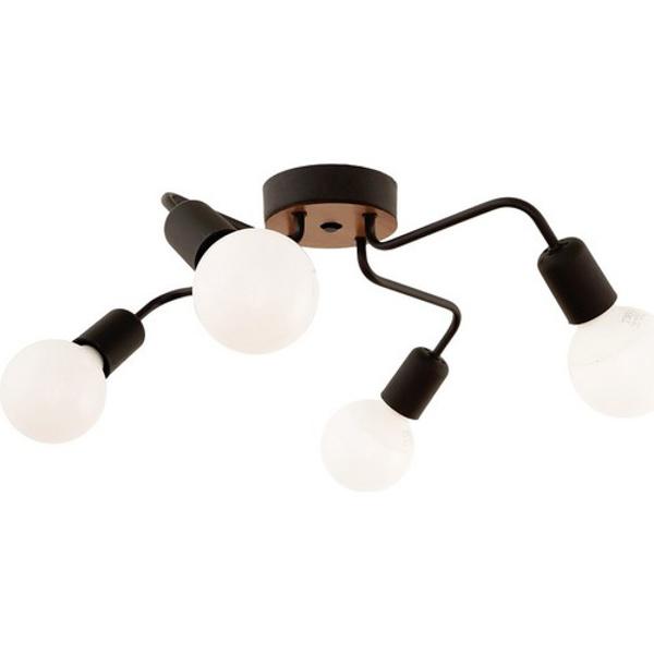 

Осьминог 4-х головная черная современная люстра