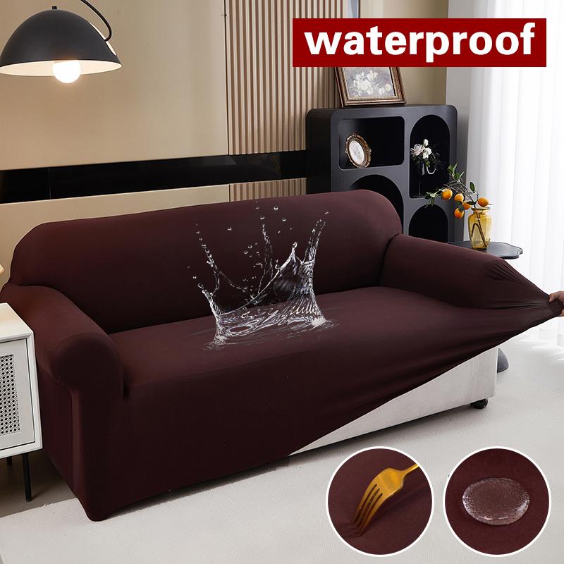 Waterproof Stretch Sofa Slipcover Non-slip Sofa Covers for Living Room Couch Cover Corner Furniture Protector for Kids, Pets