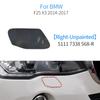 Car Front Bumper Headlight Washer Cover Cap  Accessories Painted Trim Shell For BMW X3 X4 F25 F26 LCI 2014-2017 51117338568