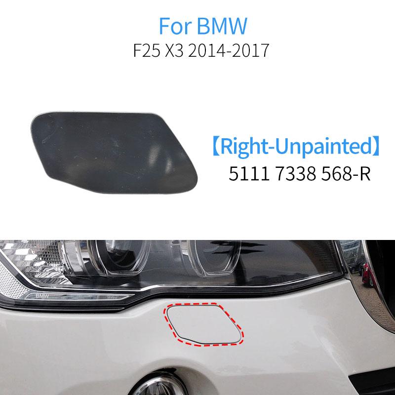 Car Front Bumper Headlight Washer Cover Cap  Accessories Painted Trim Shell For BMW X3 X4 F25 F26 LCI 2014-2017 51117338568