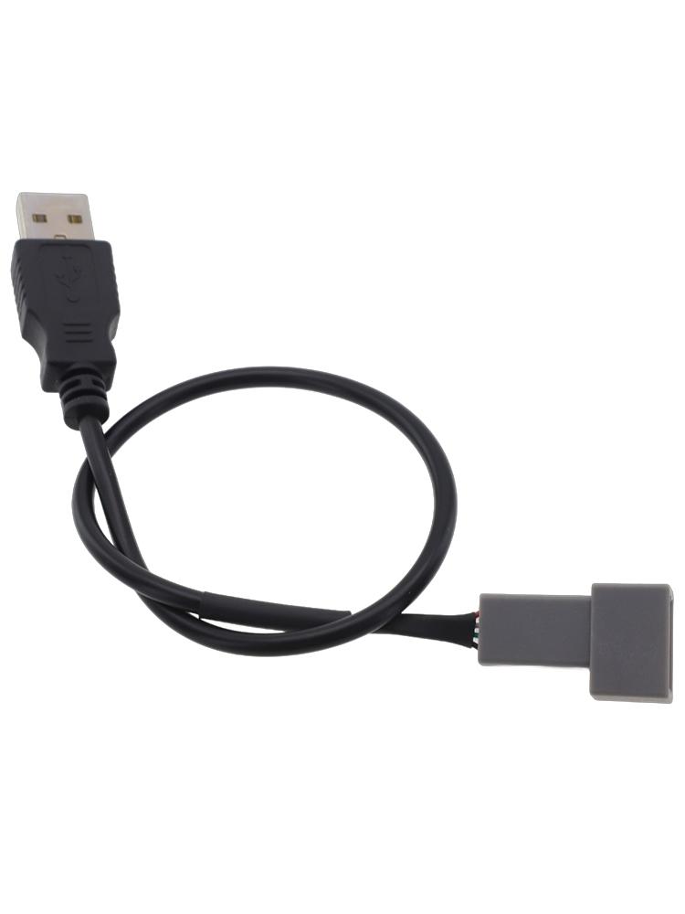High-quality Materials 4Pin Socket Cable Car Audio USB Cable Radio USB Adapter