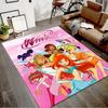 Winx Club Printed Area Rug Carpet for Bedroom Living Room Home Decor Rugs Mat Non Slip Mat Rug for Bedside