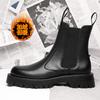 Autumn and Winter New Products Are Super Cool, Black Medium Tube Martin Boots, Thick-soled Heightening Overalls, Boots Versatile Men's Shoes, Men's