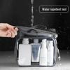 Waterproof Toiletry Bag - Large Capacity Wet/Dry Separation for Travel - Unisex Business Trip Makeup Storage with Custom Logo Option