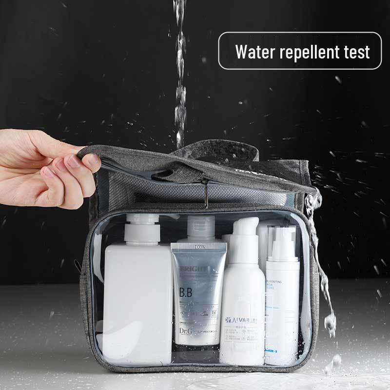 Waterproof Toiletry Bag - Large Capacity Wet/Dry Separation for Travel - Unisex Business Trip Makeup Storage with Custom Logo Option