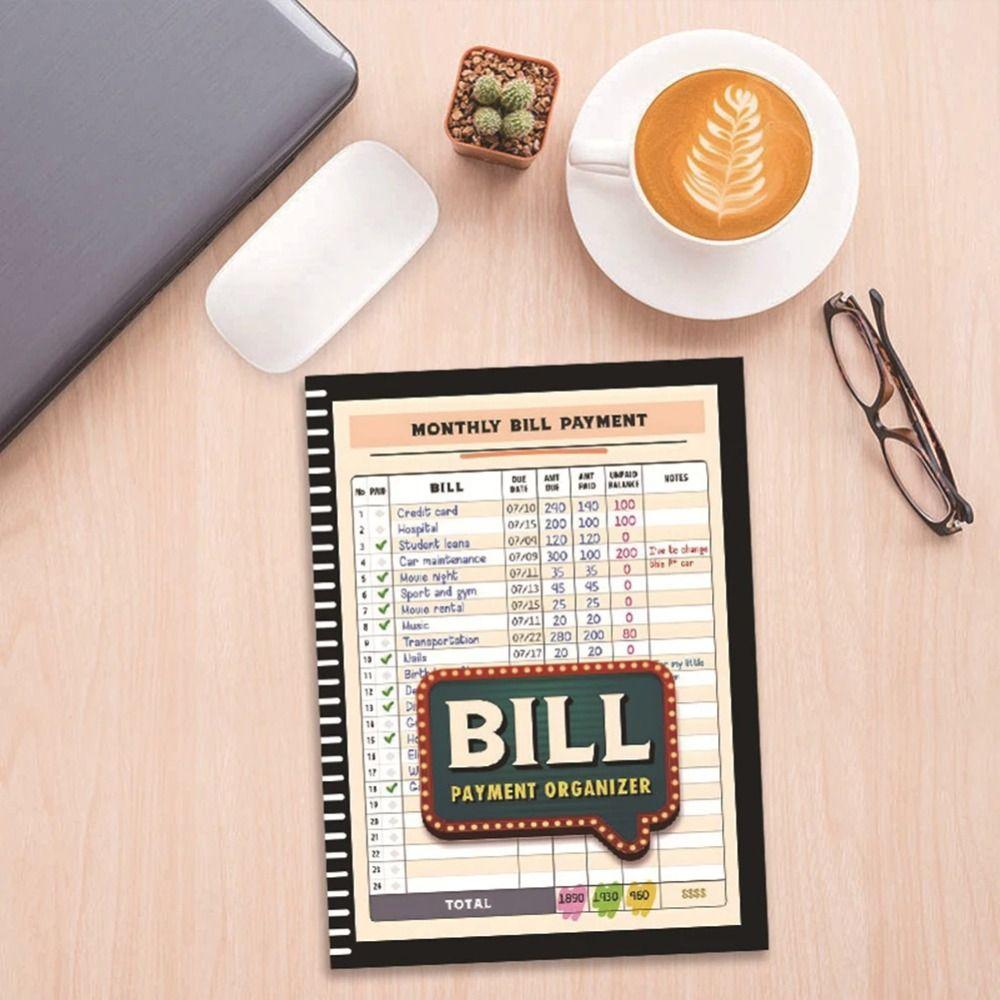 

48 Month Bill Tracker Notebook Monthly Bill Organizer Personal Budgeting Financial