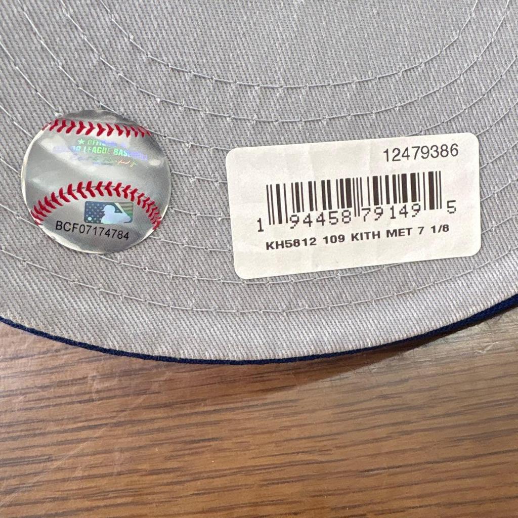 Used NEW ERA KITH New York Mets Cap 7 1/8 Unused