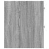Narrow Bathroom Cabinet with Casters Gray Sonoma Particleboard