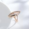 Trendy Ethnic Bride Wedding Ring Luxury  Rose Gold Color Natural Zircon Boho Rings For Women Daily Fine Jewelry