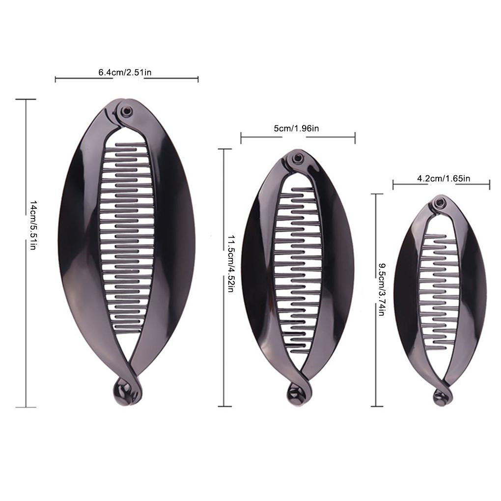 yuwqqoajv Ponytail Clip - Stylish And Versatile Hair Accessory With Wide Range Of Specifications Making Multifunctional, Bright black, medium