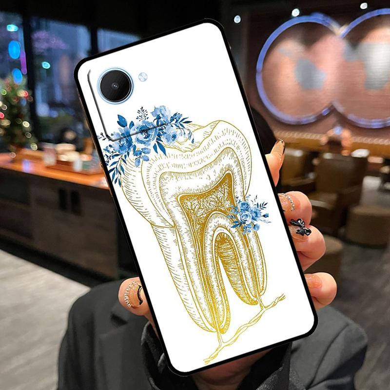 Human Tooth Anatomy Case For Realme 12 Pro Plus 11 13 14 15 GT6 GT7 Pro C55 C51 C53 C25 C63 C61 C65 C67 C71 C75