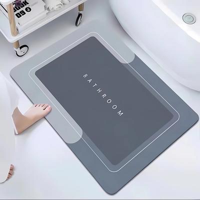 Super Absorbent Bathroom Anti-slip Mat Diatomaceous Earth Bathroom Mat Bathtub Mat Door Mat Shower Mat Easy To Clean Home